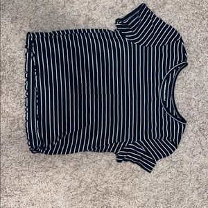 American Eagle Striped Cropped T-Shirt